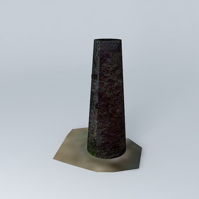 Water Tower in Estate Solitude USVI 3D model_1