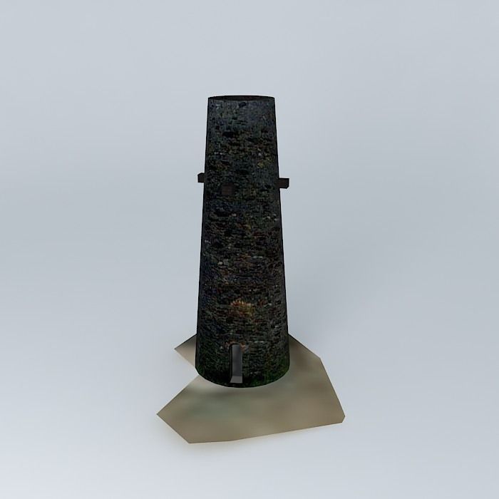 Water Tower in Estate Solitude USVI 3D model_2