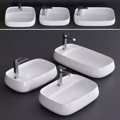 Alice Ceramica Nur Plan Washbasin