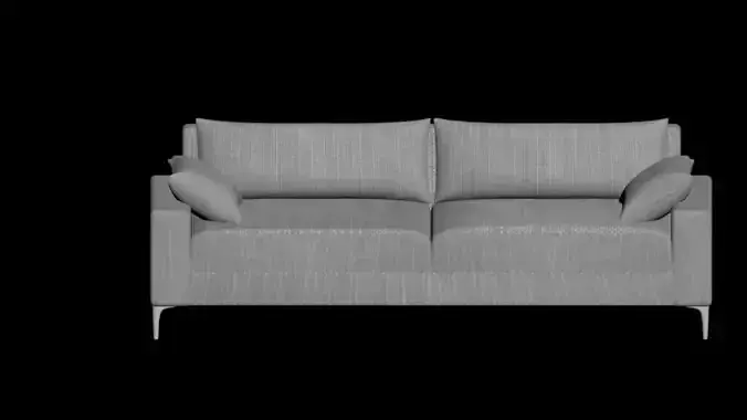 Sofa gray 3D model