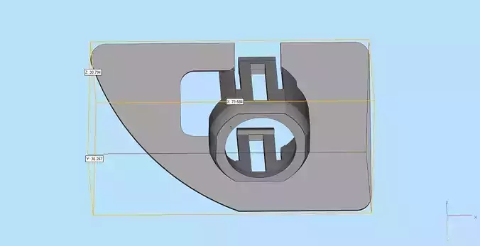 Parking sensor bracket for Audi Q5  rear bumper 3D print model