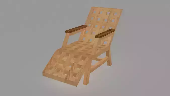 Wooden lounger