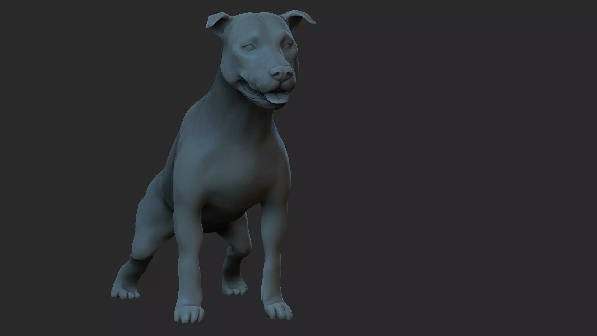 pitbull pit bull dog 3D print model_0