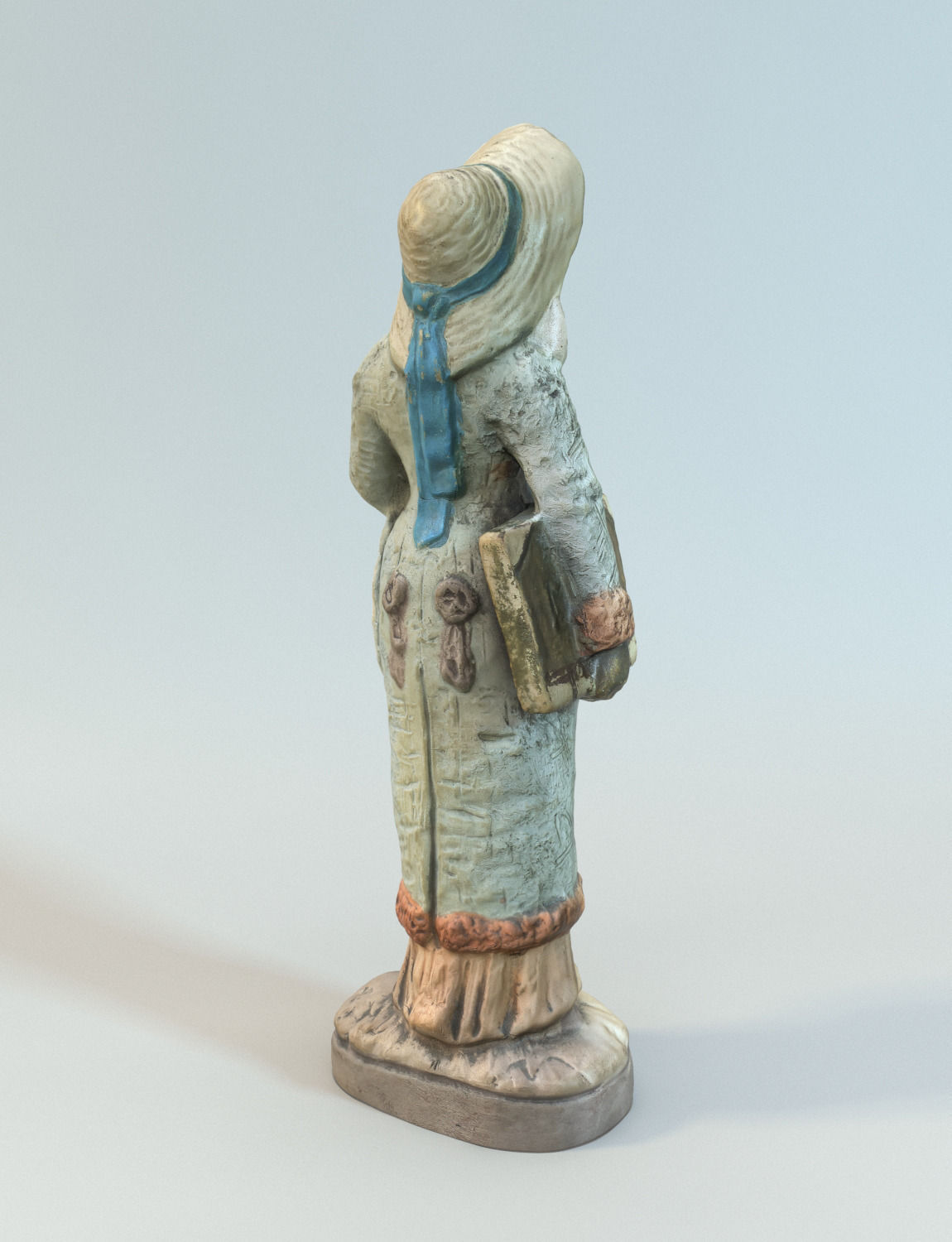 Decorative old woman statue Free 3D model_2