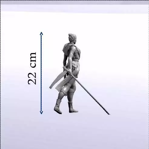 STATUE REY 22 cm 3D print model_0