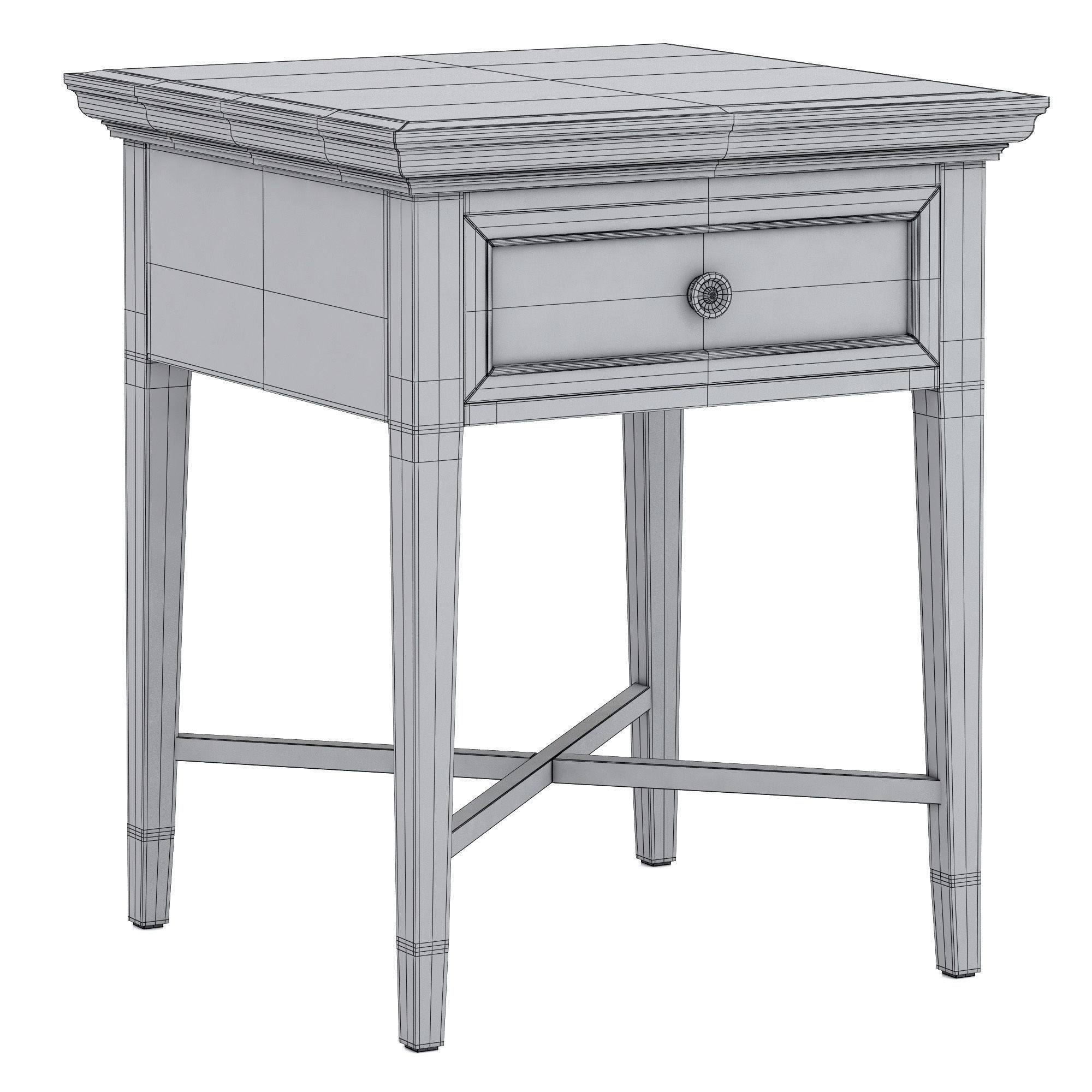 Dantone Home Stafford bedside table 3D model_7