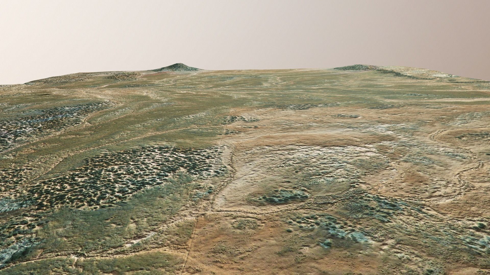 Landscape Terrain Surface Environment PBR 17 Low-poly 3D model_4