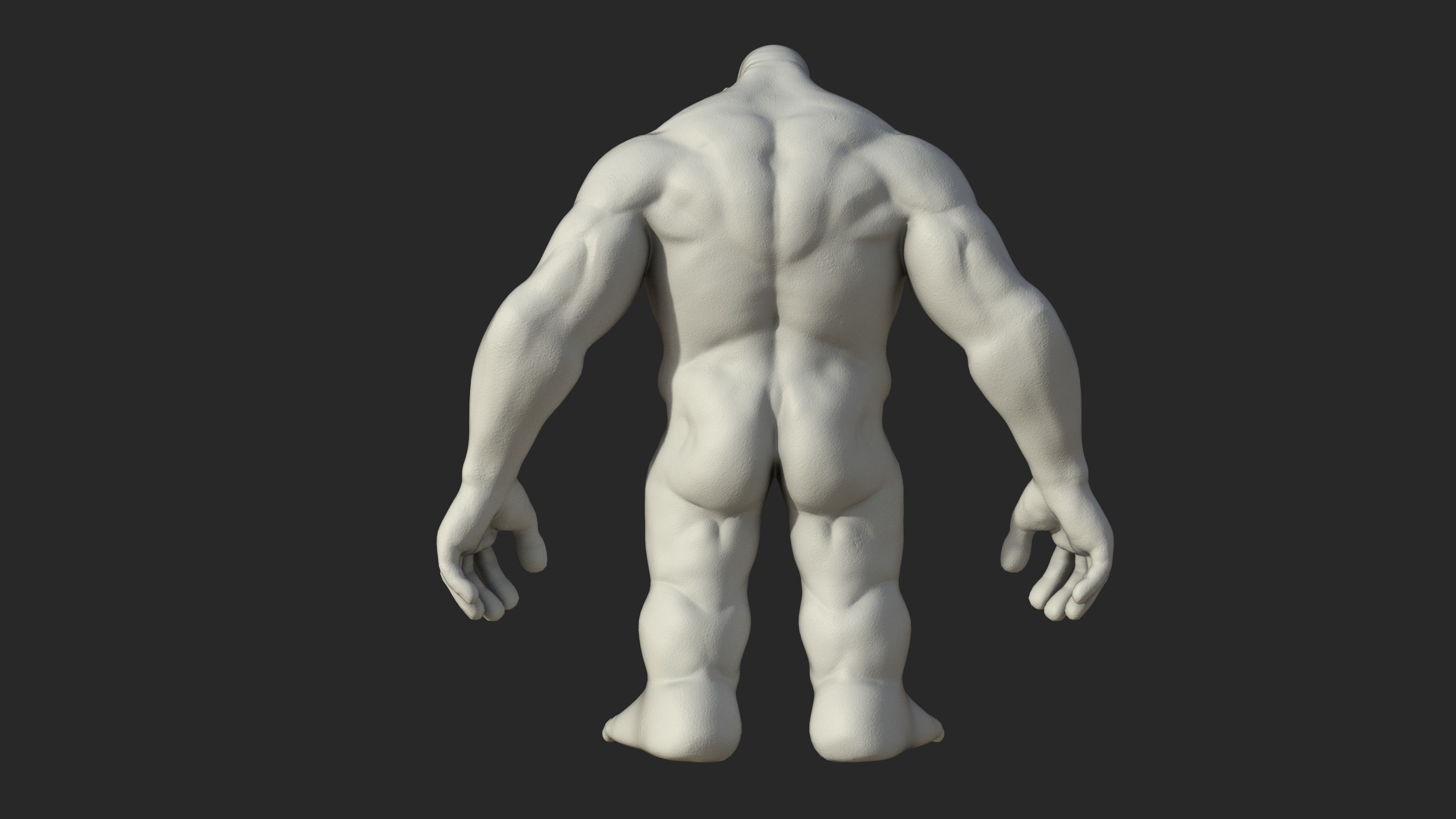 Character - Troll Body Base Low-poly 3D model_15