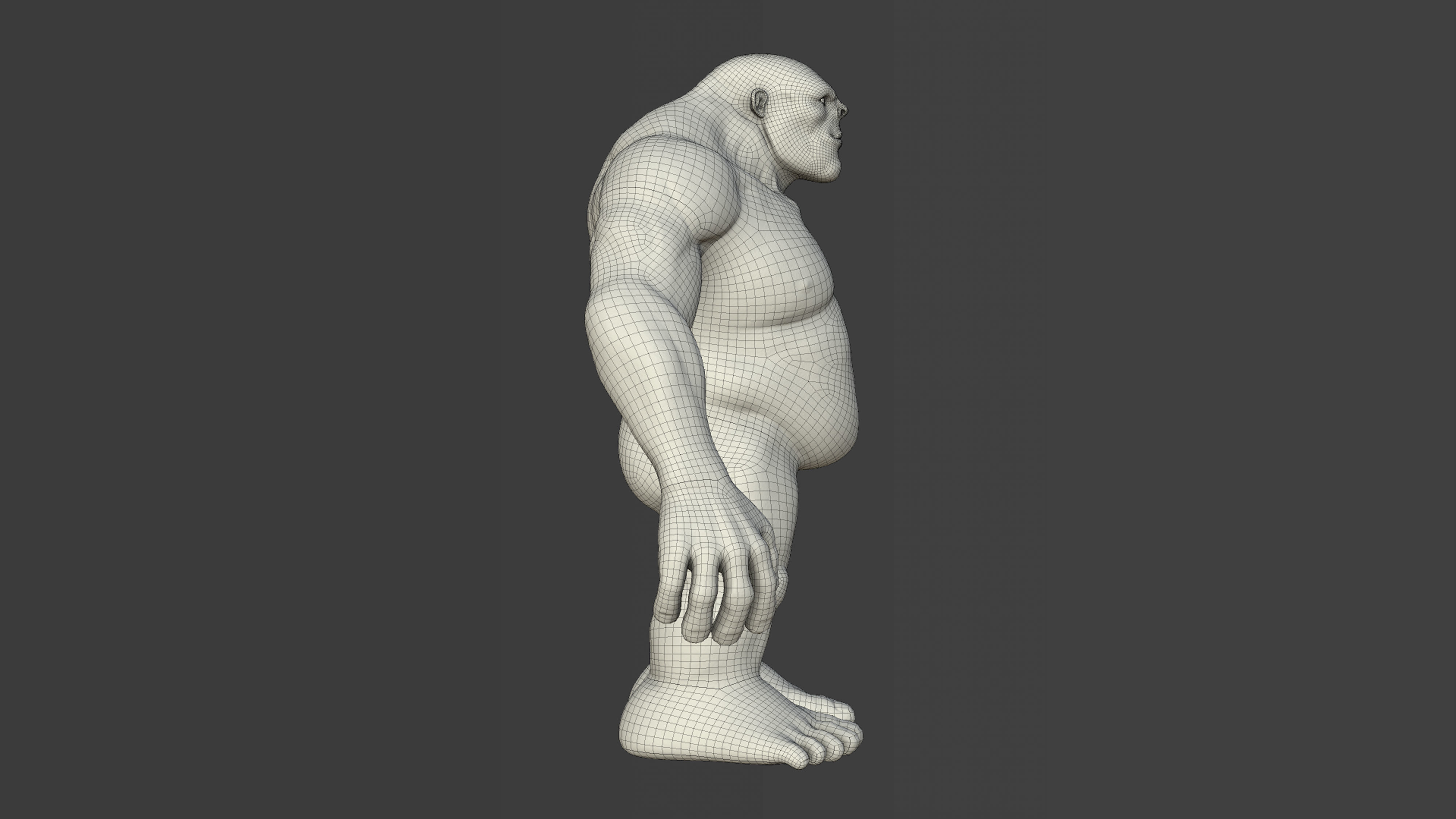 Character - Troll Body Base Low-poly 3D model_33