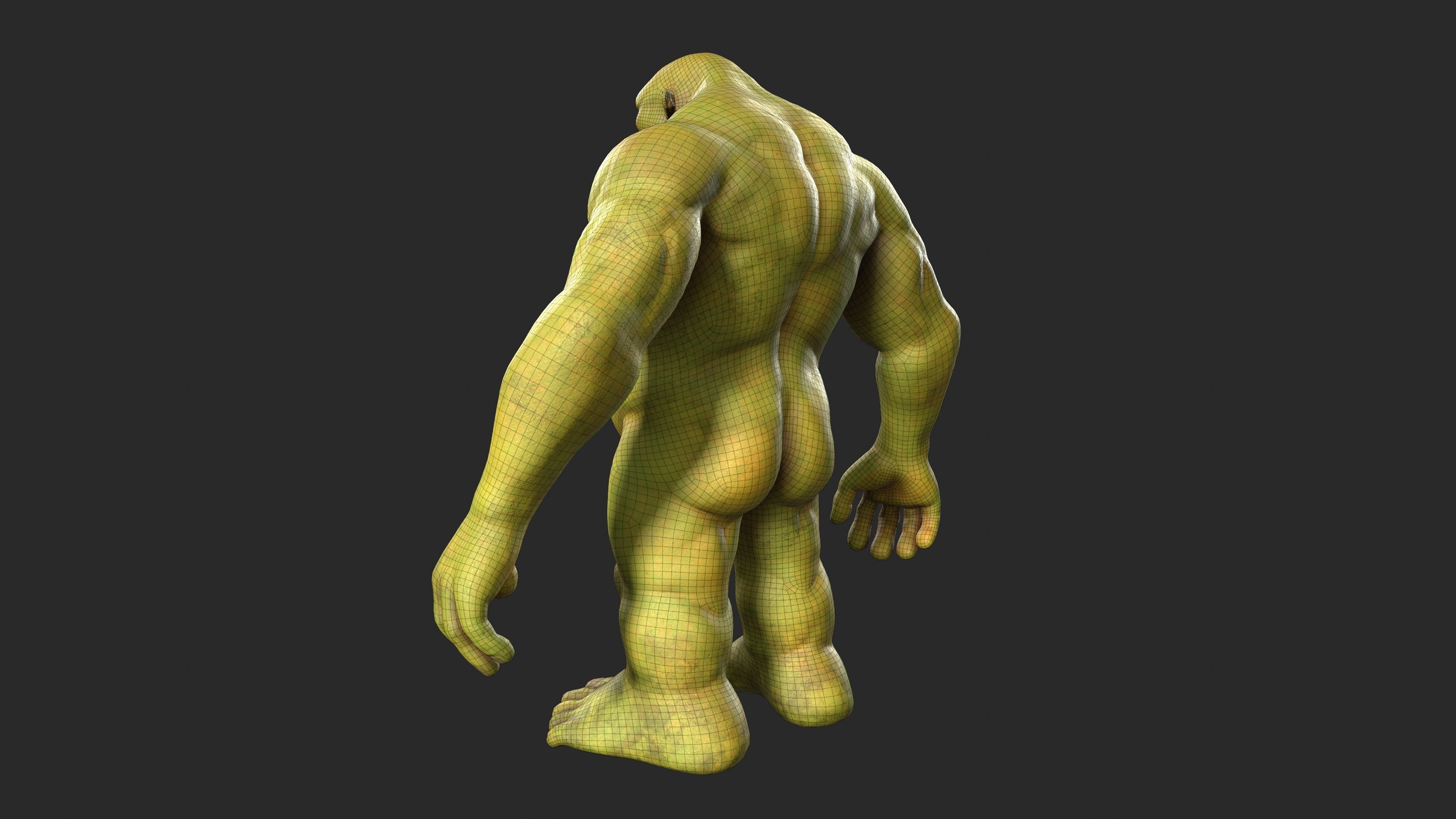 Character - Troll Body Base Low-poly 3D model_24