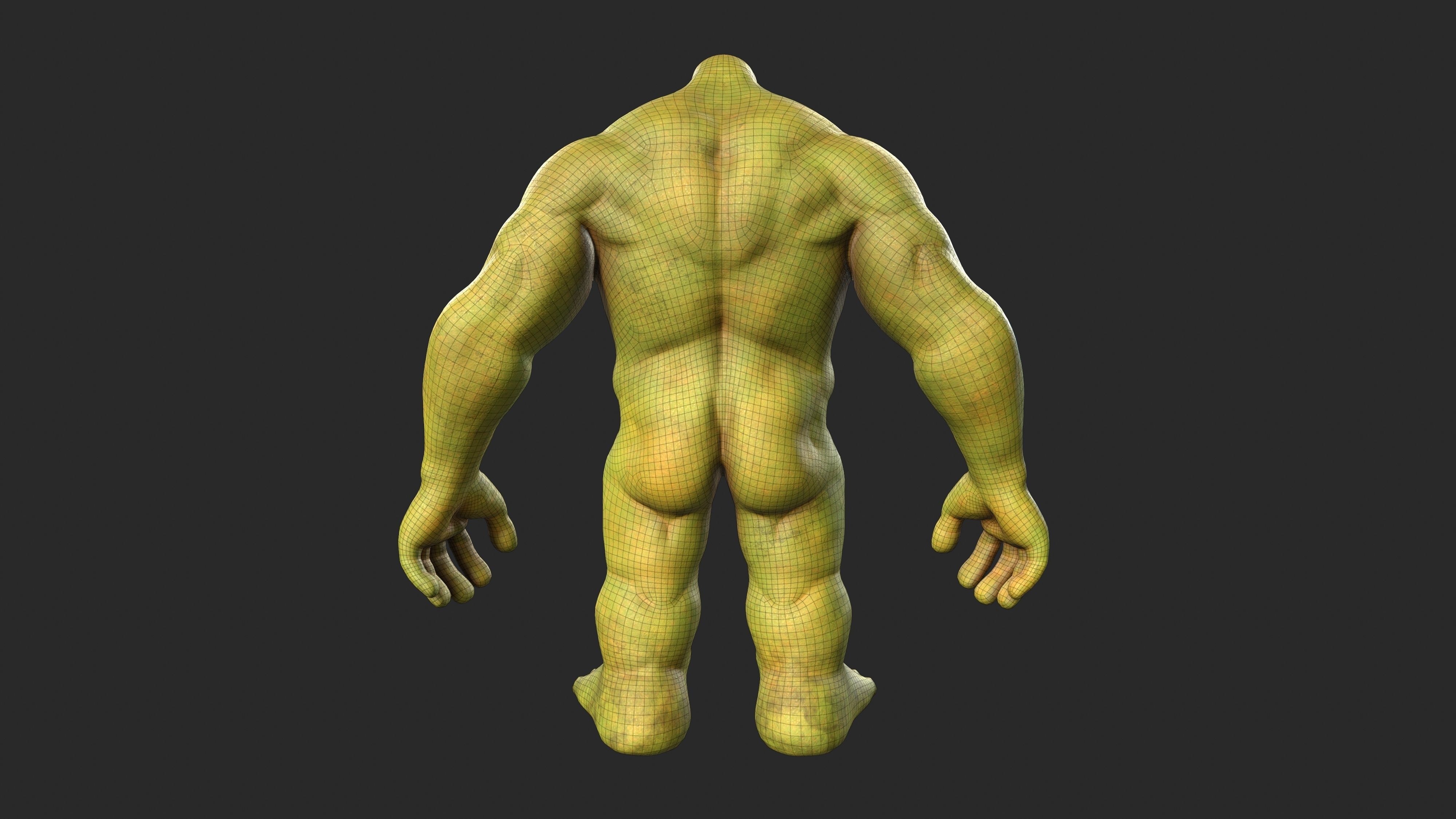 Character - Troll Body Base Low-poly 3D model_23