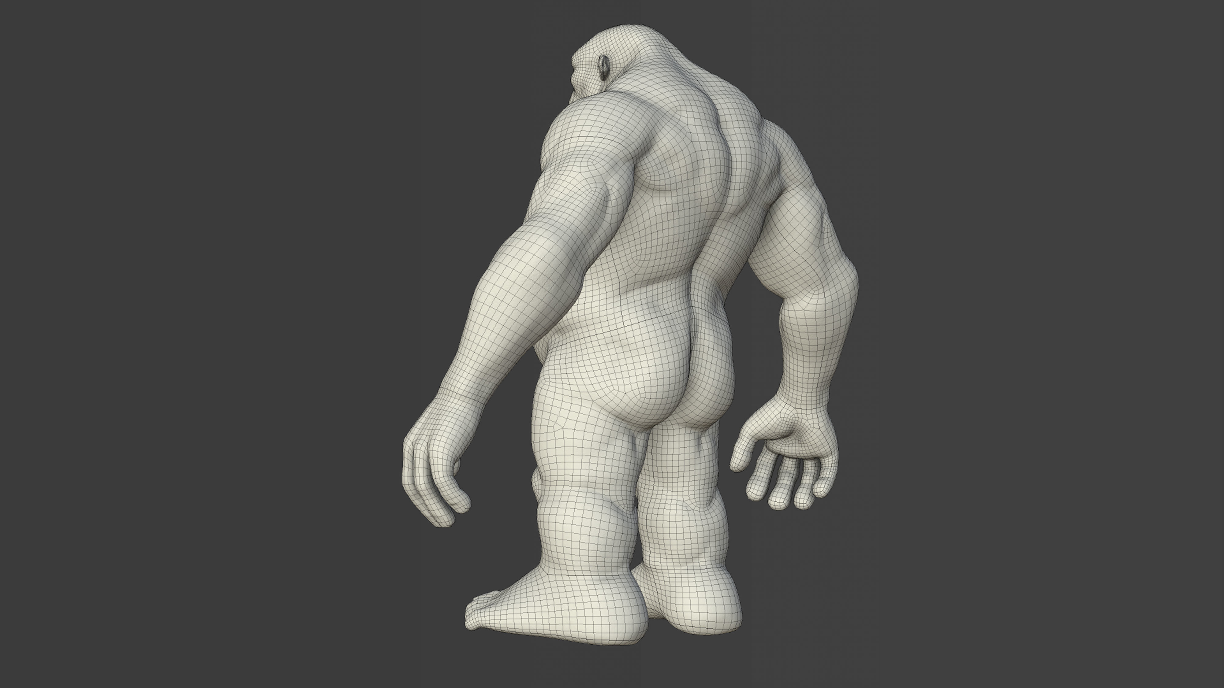 Character - Troll Body Base Low-poly 3D model_30