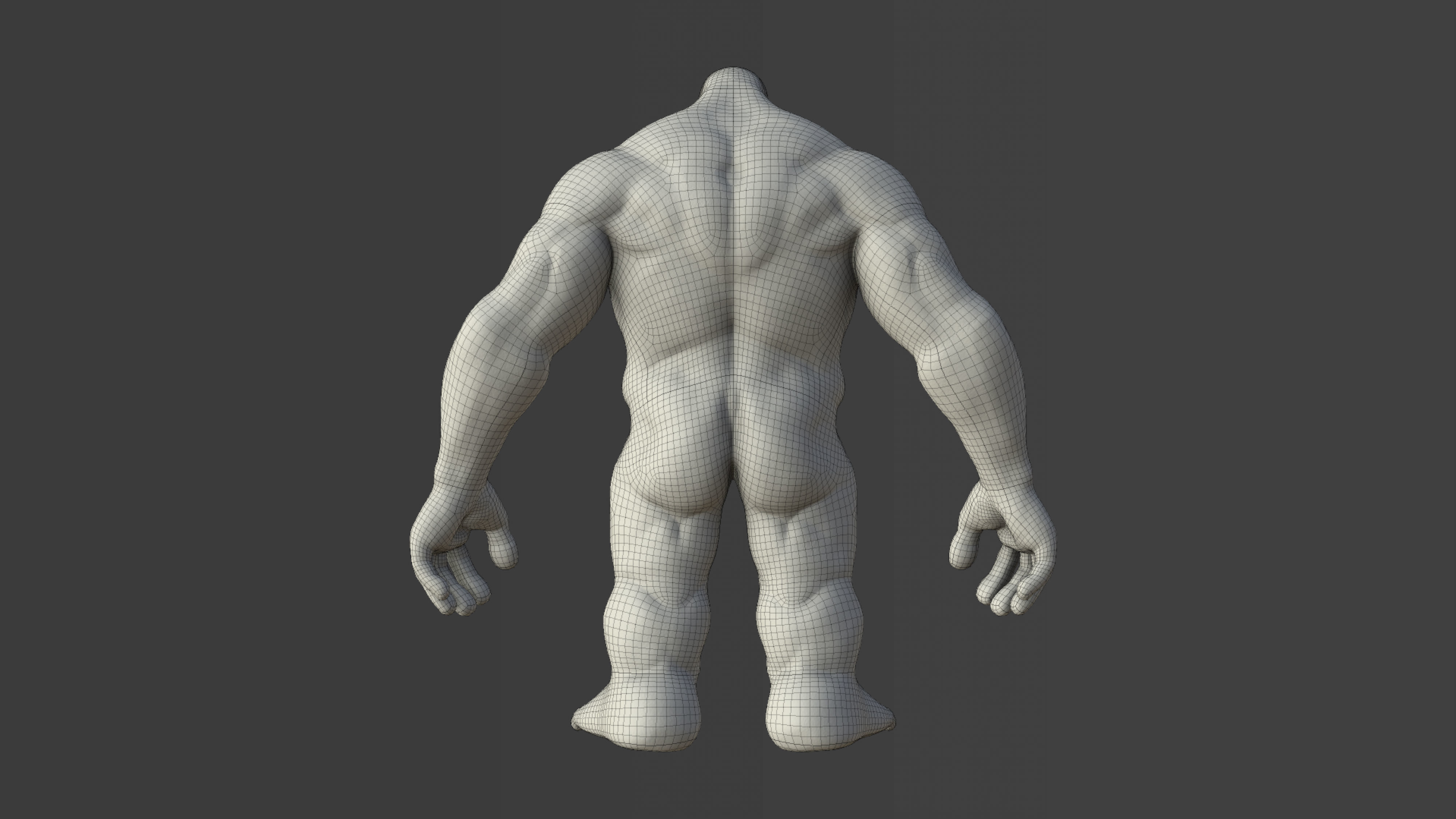 Character - Troll Body Base Low-poly 3D model_31