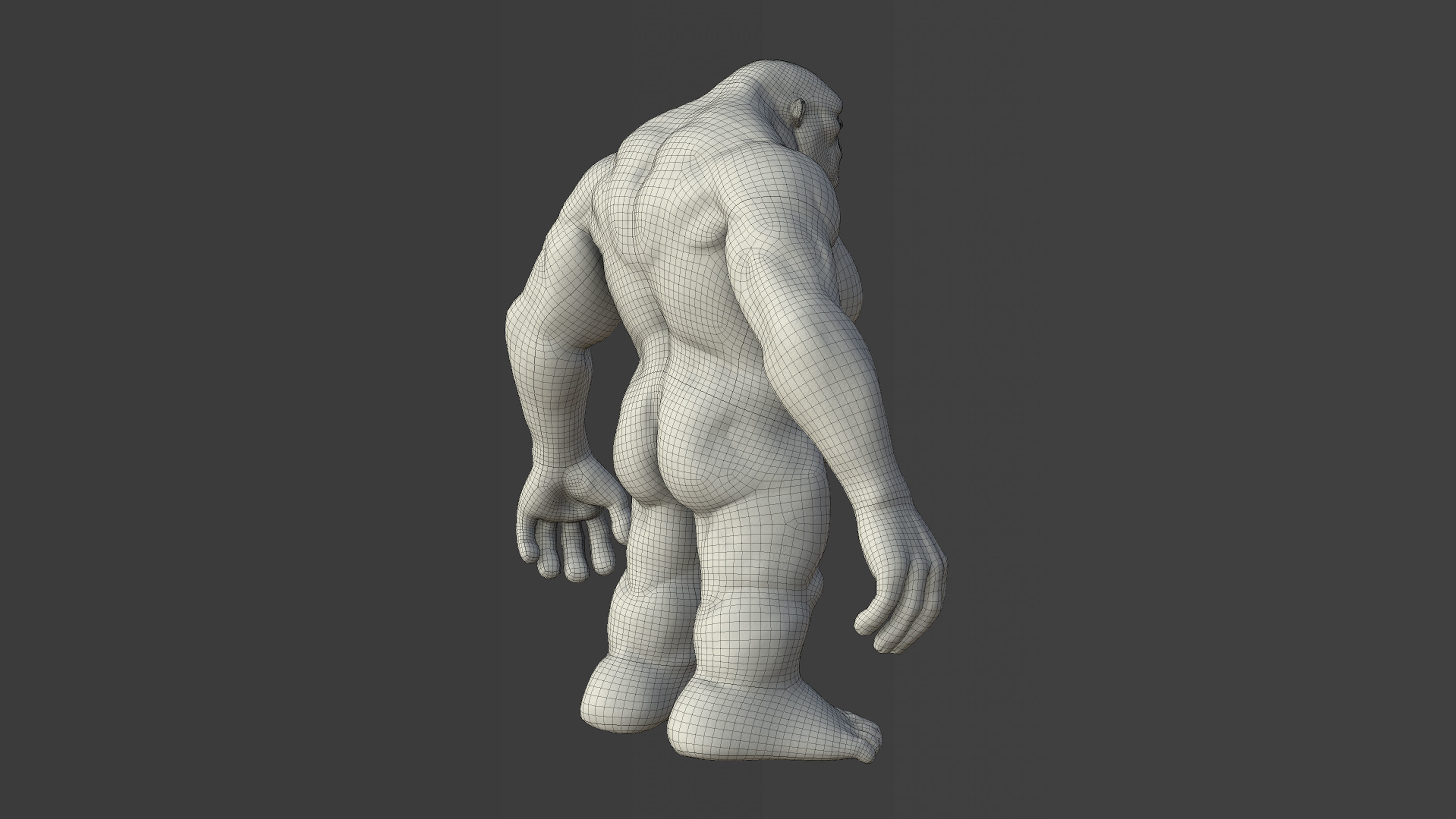 Character - Troll Body Base Low-poly 3D model_32