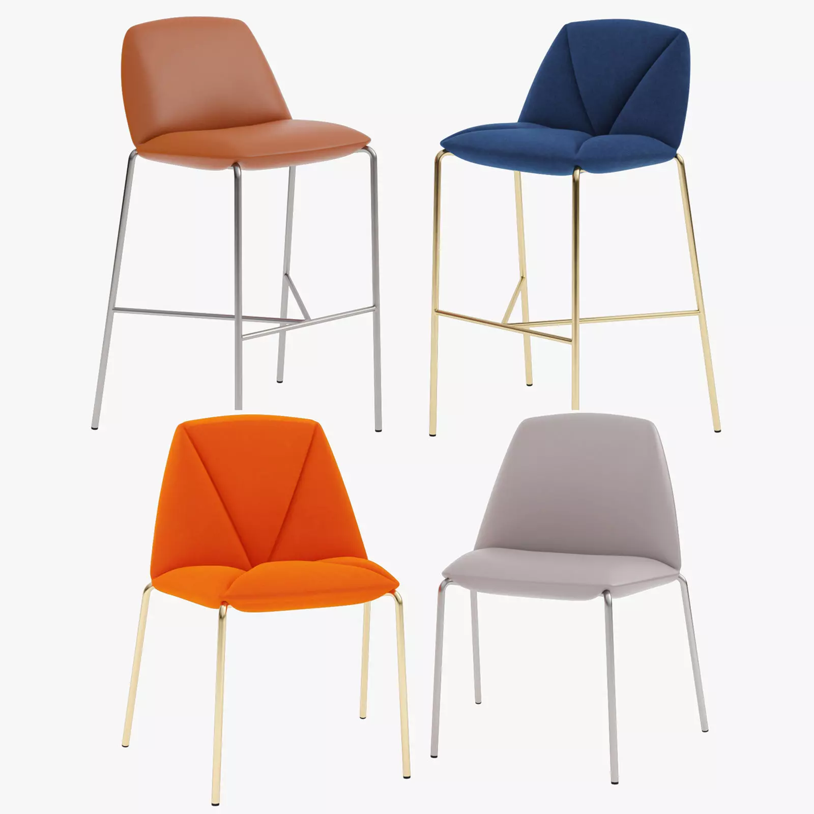 Mantra Stool by Ronda Design 3D model_0