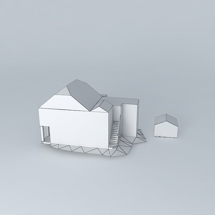 A Typical Residential and Business Building in Christiansted 3D model_4