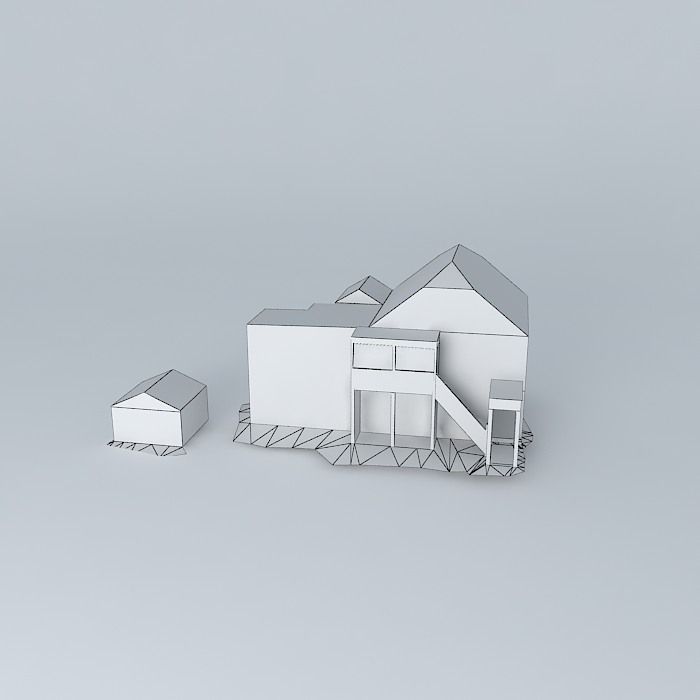 A Typical Residential and Business Building in Christiansted 3D model_3