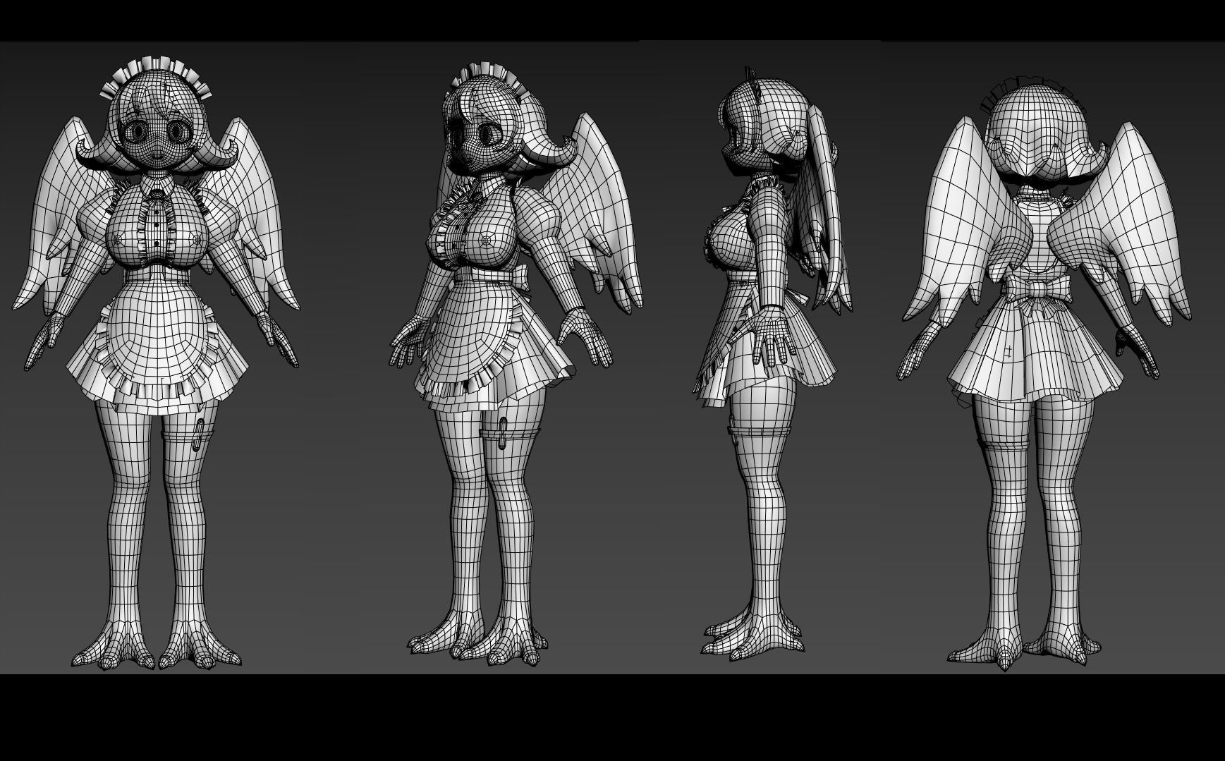 Ishuzoku Reviewers Maid 3D model_2