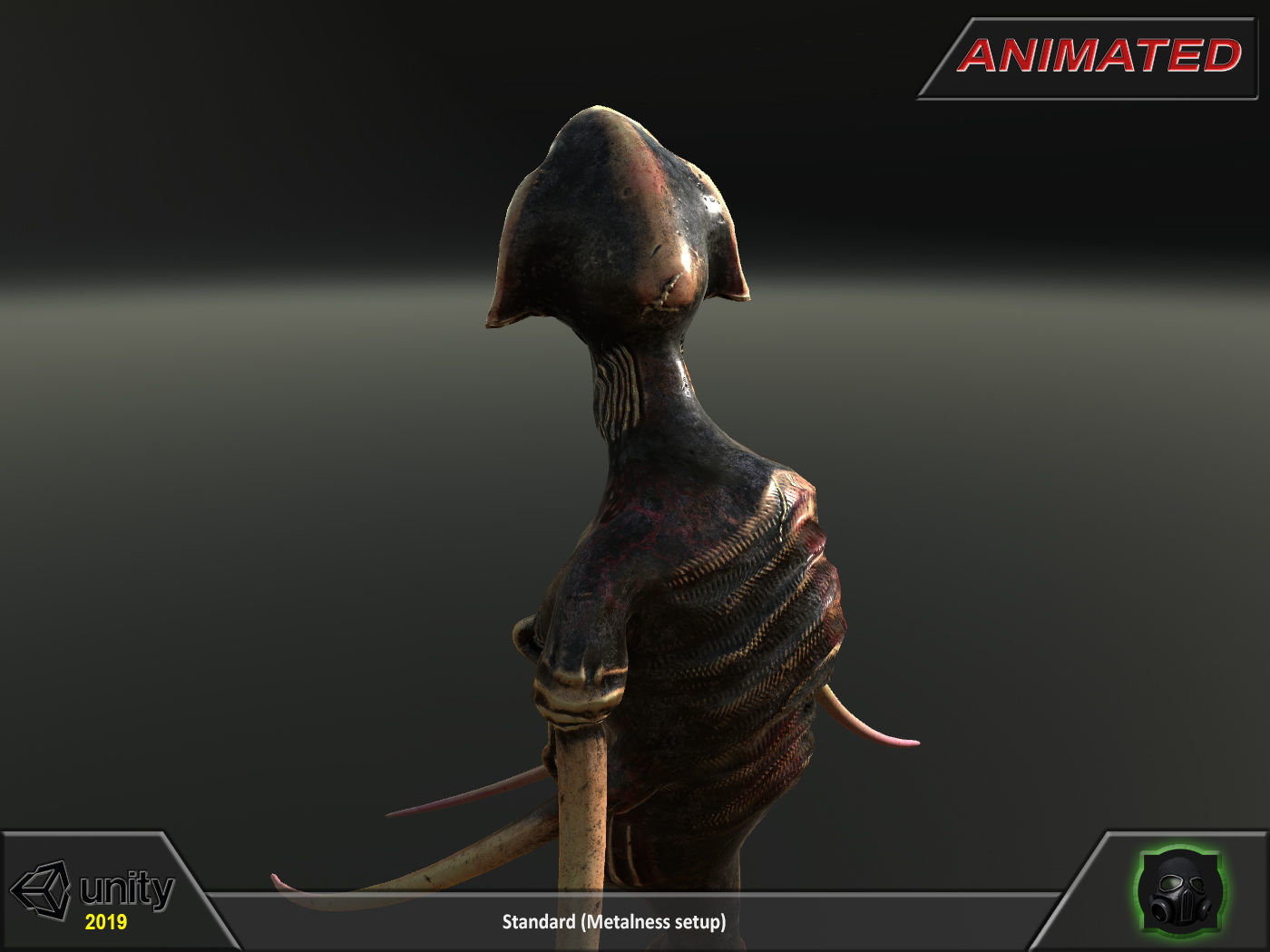 Fantasy character 03--Medusa-Embrio Low-poly 3D model_14