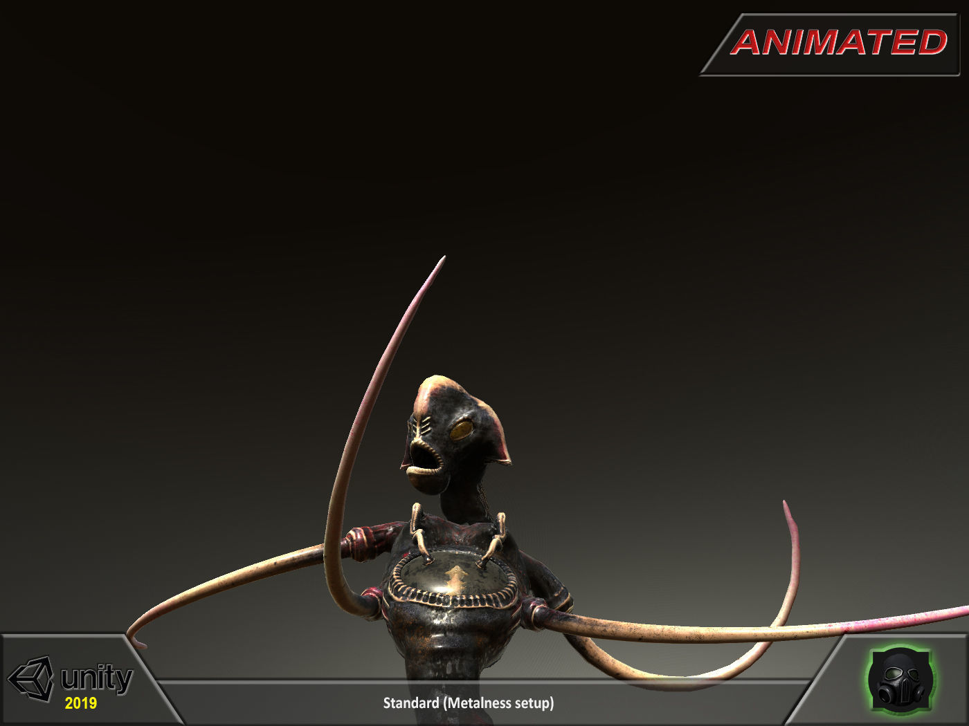 Fantasy character 03--Medusa-Embrio Low-poly 3D model_11