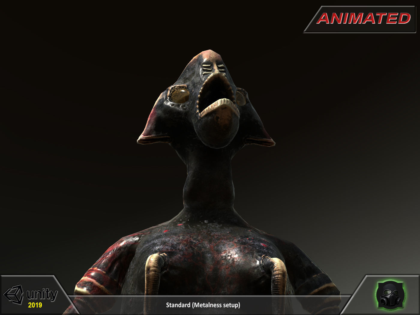 Fantasy character 03--Medusa-Embrio Low-poly 3D model_9