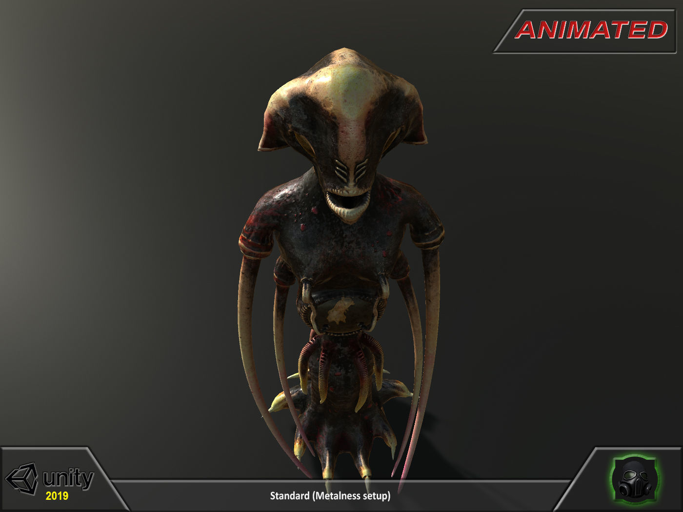 Fantasy character 03--Medusa-Embrio Low-poly 3D model_13