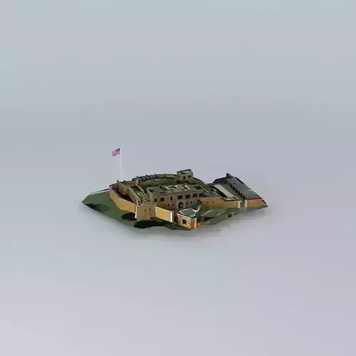 Fort Christiansvaern  Christiansted St Croix USVI 3D model