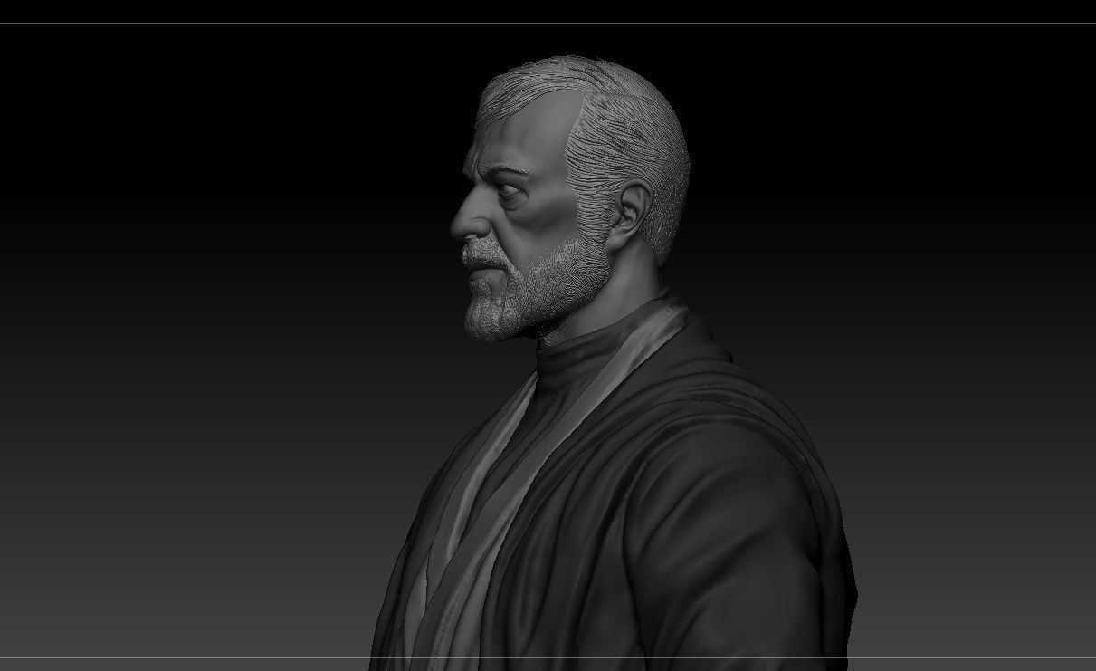Alec Guinness - Obi Wan Kenobi - Star Wars 3D print model_4
