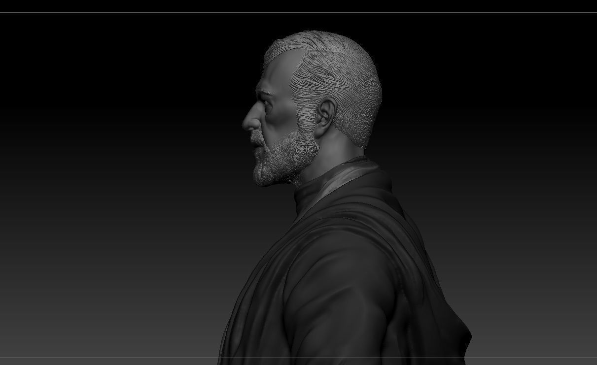 Alec Guinness - Obi Wan Kenobi - Star Wars 3D print model_5