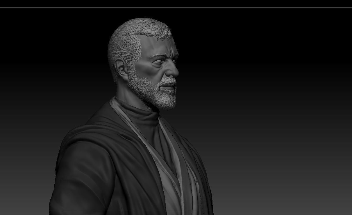 Alec Guinness - Obi Wan Kenobi - Star Wars 3D print model_7