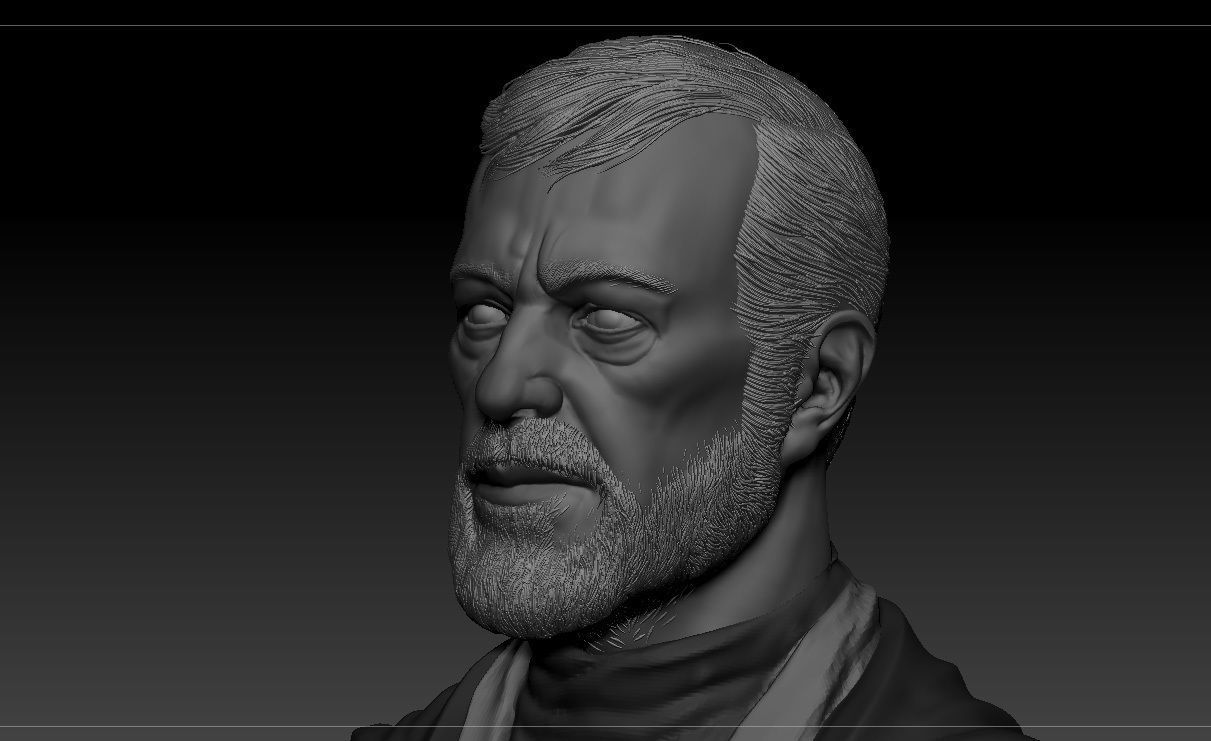 Alec Guinness - Obi Wan Kenobi - Star Wars 3D print model_13