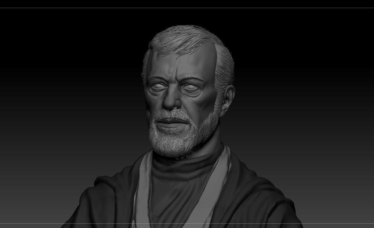Alec Guinness - Obi Wan Kenobi - Star Wars 3D print model_11