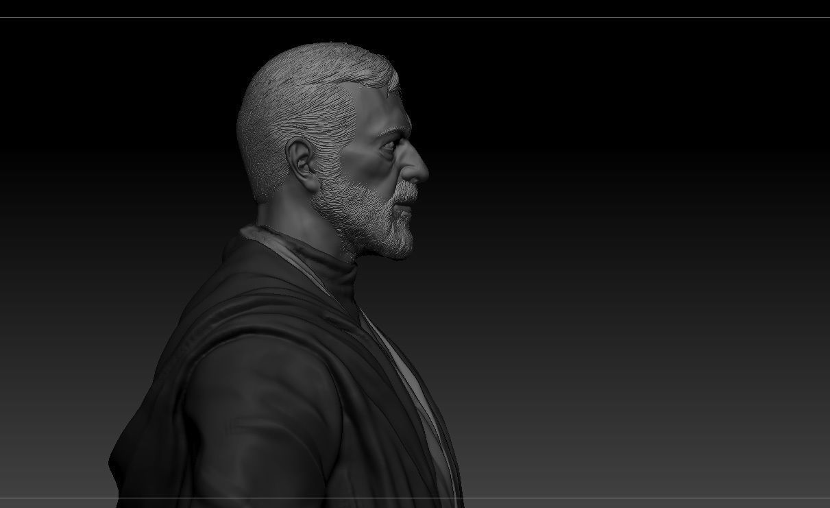 Alec Guinness - Obi Wan Kenobi - Star Wars 3D print model_8