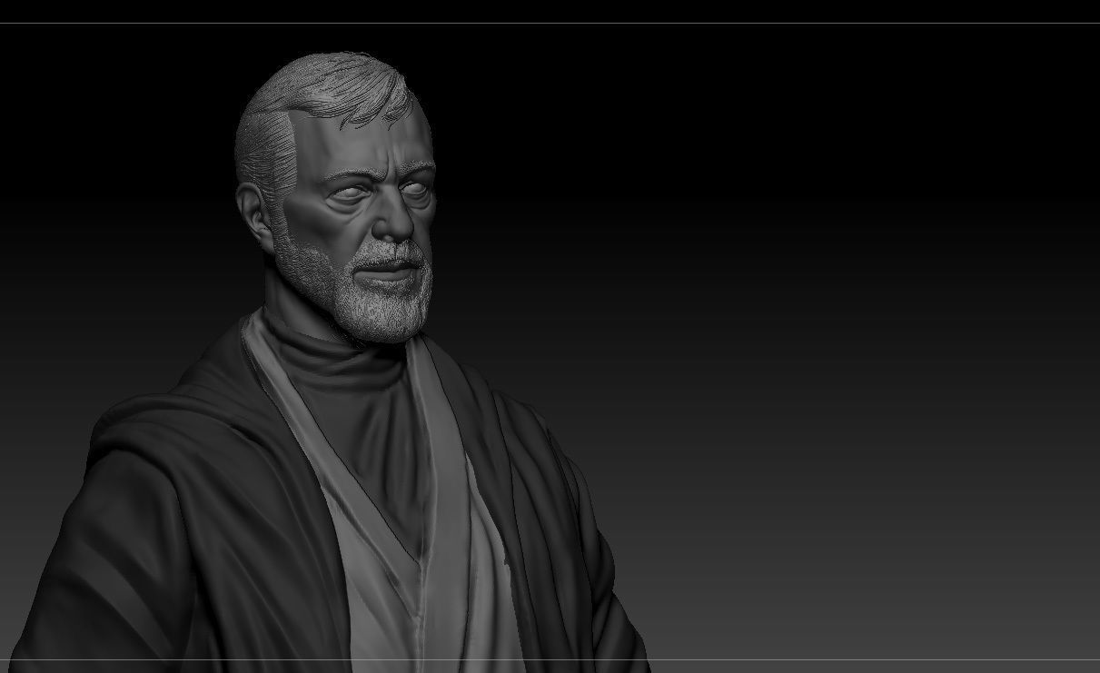 Alec Guinness - Obi Wan Kenobi - Star Wars 3D print model_1