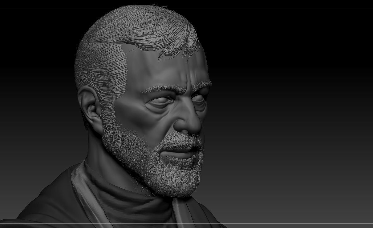 Alec Guinness - Obi Wan Kenobi - Star Wars 3D print model_15