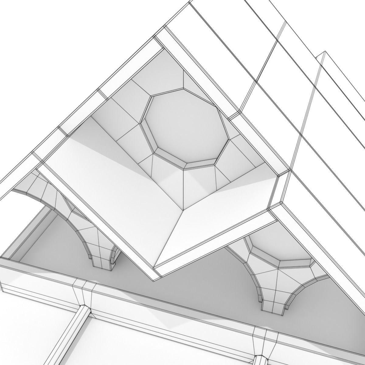 Wooden Bird Feeder - Triple A 3D model_7