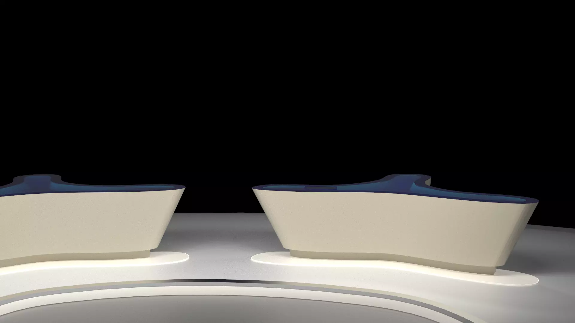 Tagesschau TV Studio 3D model