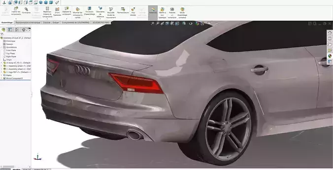 Audi Rs7 3D Model Native files Solidworks