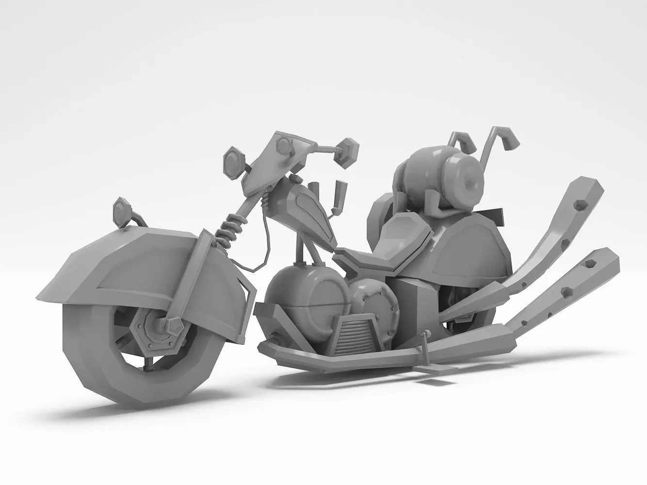 Mechano Hog STL 3D print model_0