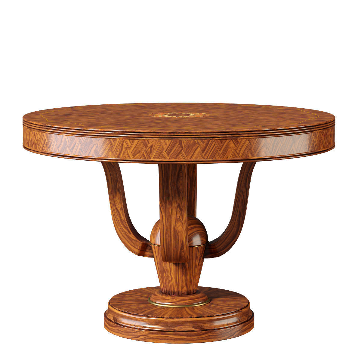 PARQUETRY AND FLORAL MARQUETRY CENTER TABLE 3D model_1