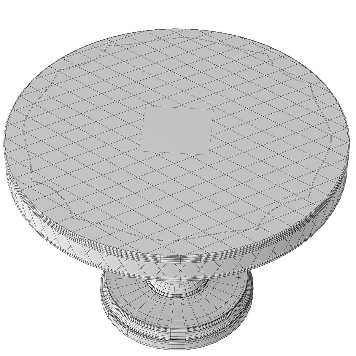 PARQUETRY AND FLORAL MARQUETRY CENTER TABLE 3D model_4