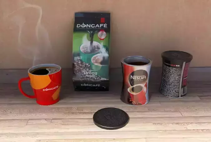 Coffee Items 3D model