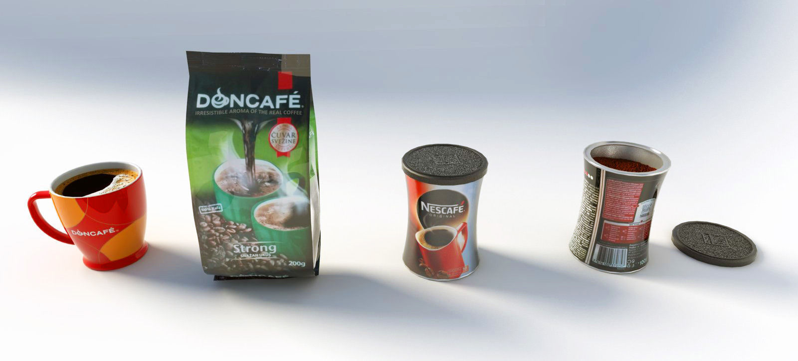 Coffee Items 3D model_1