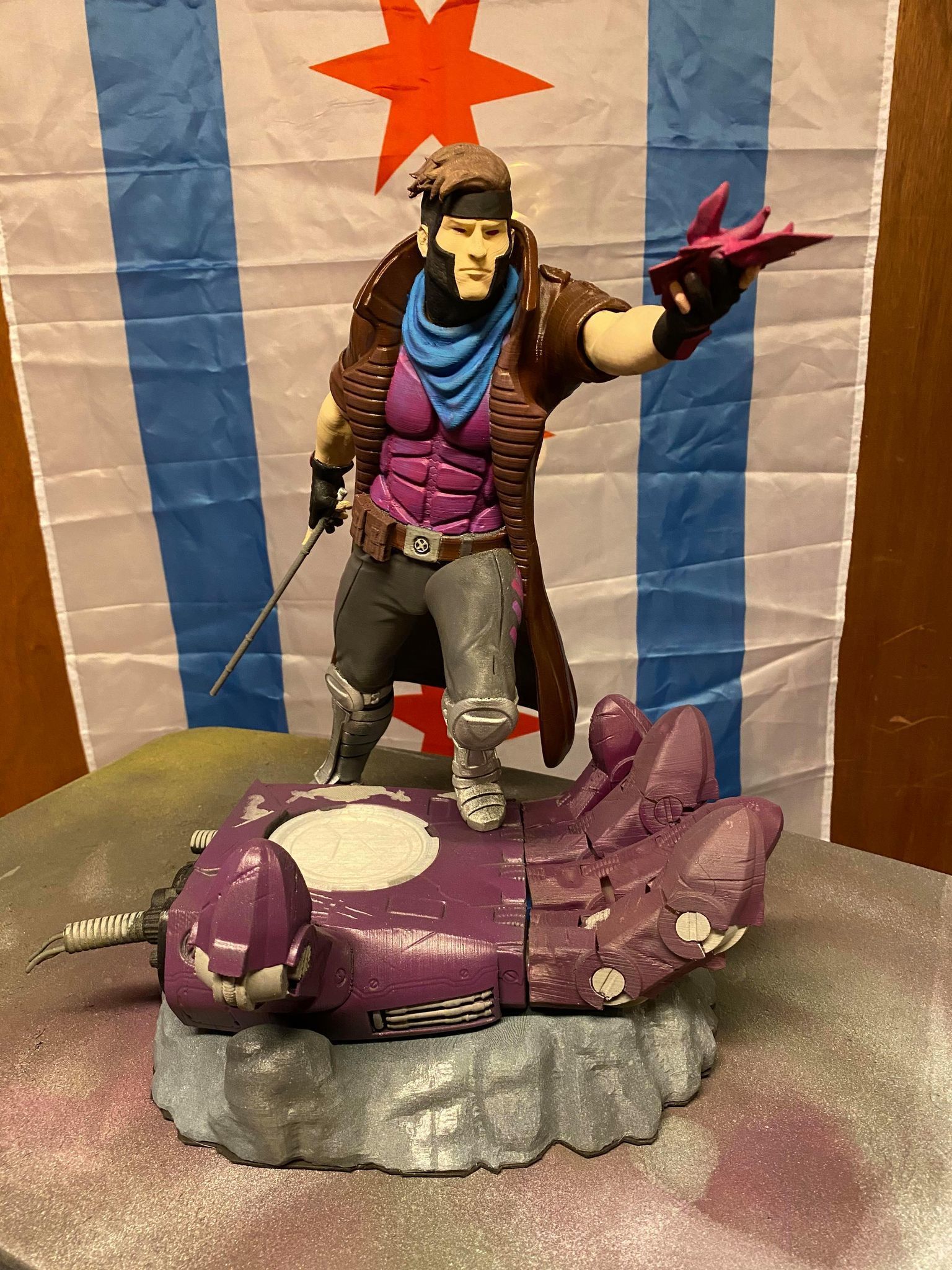 Gambit from X-men 3D print model 3D print model_13