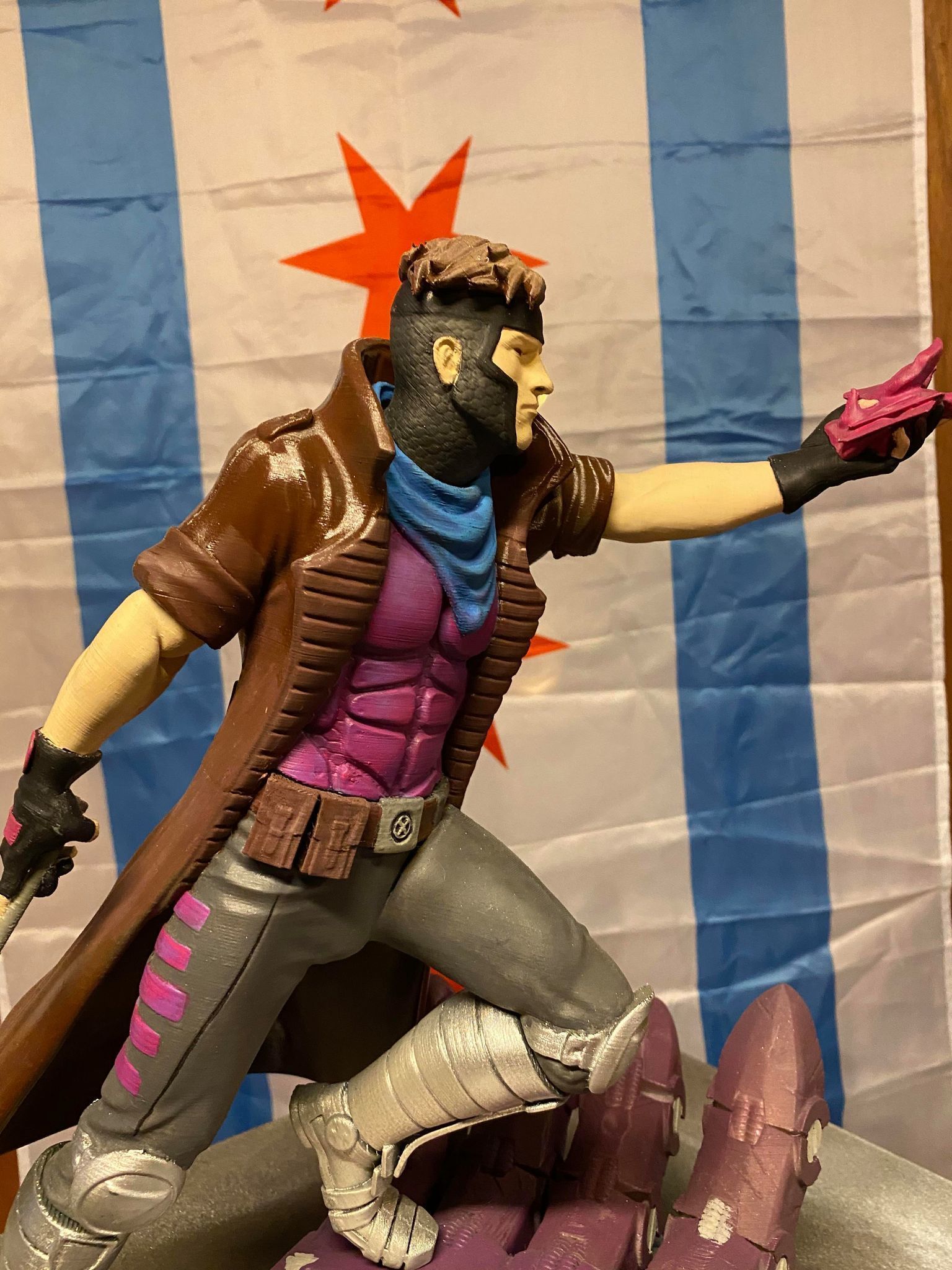 Gambit from X-men 3D print model 3D print model_11