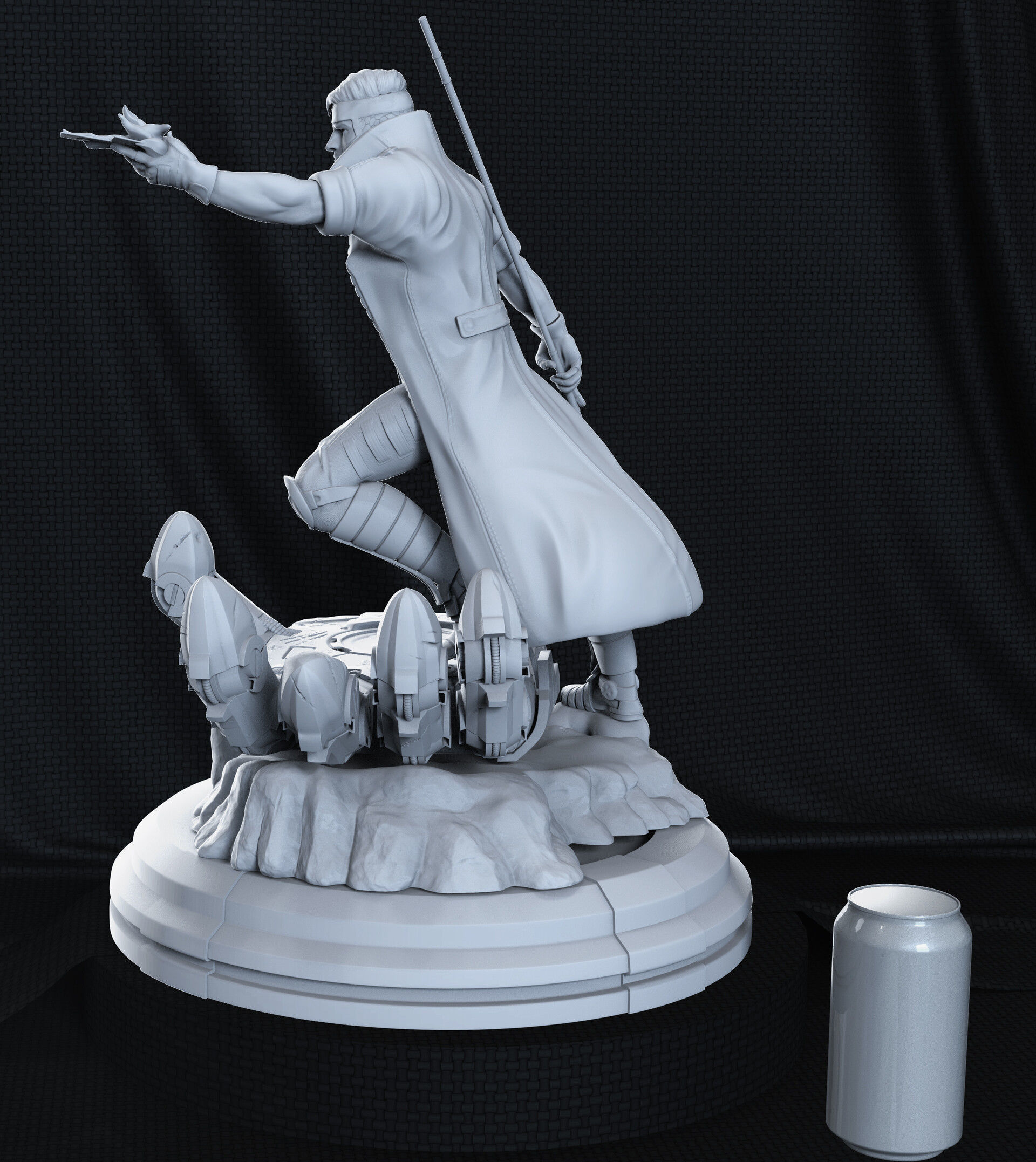 Gambit from X-men 3D print model 3D print model_3