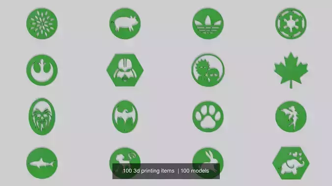 100 3d printing items  3D Model Collection