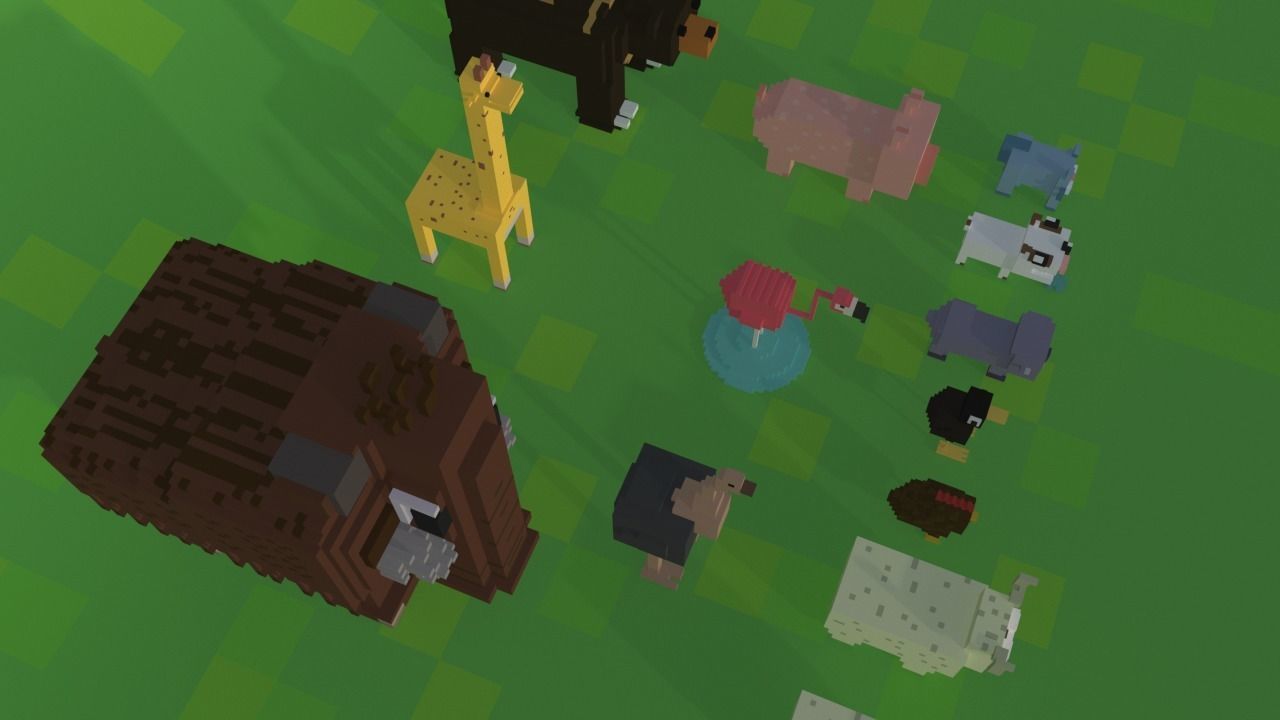 Voxel Animals Pack Low-poly 3D model_6