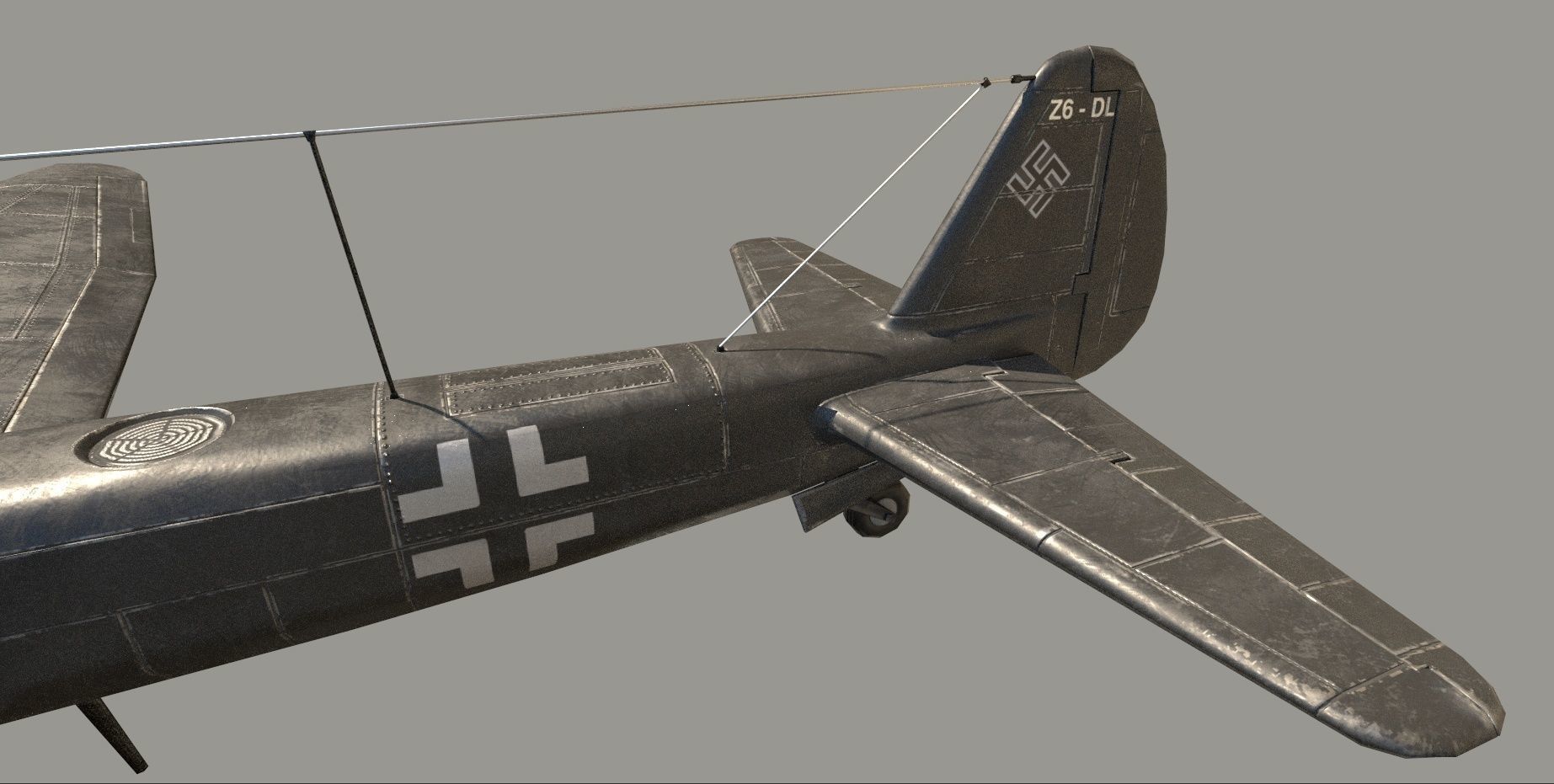 Ju 88 S PBR Low-poly 3D model_10