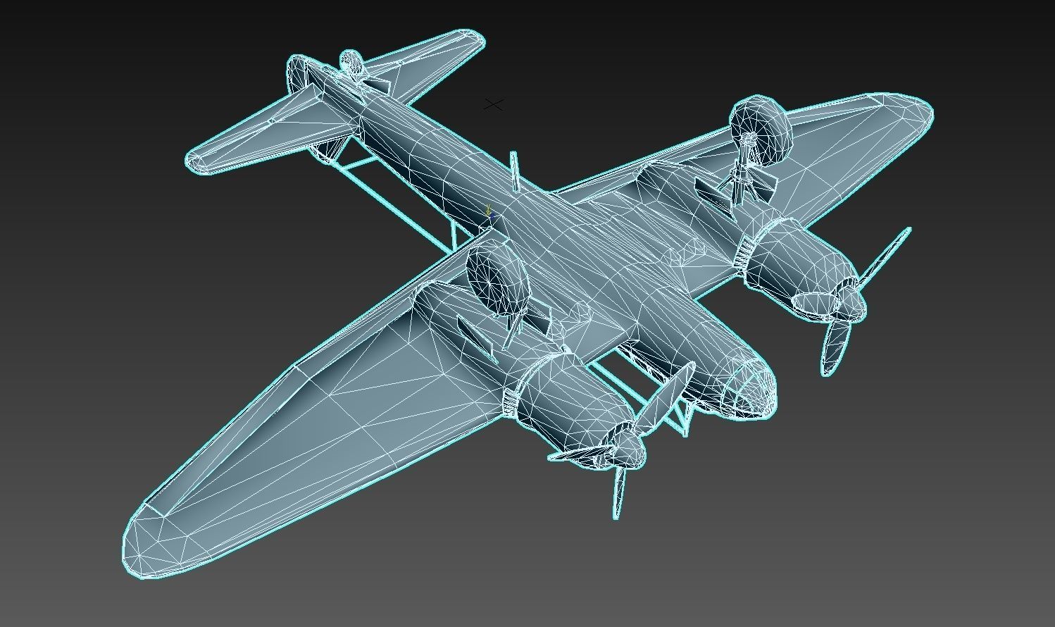 Ju 88 S PBR Low-poly 3D model_12